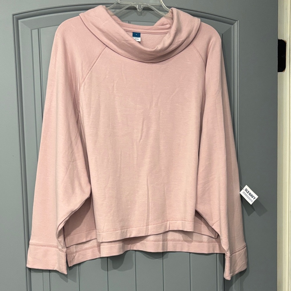 NWT Old Navy Light Pink Cowl Neck Sweater